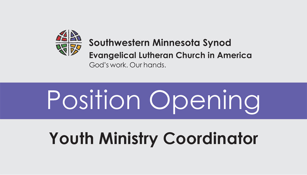 Position Opening - Youth Ministry Coordinator | Southwestern Minnesota ...