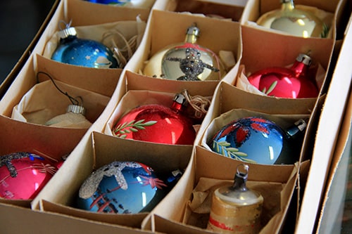 boxed christmas ornaments