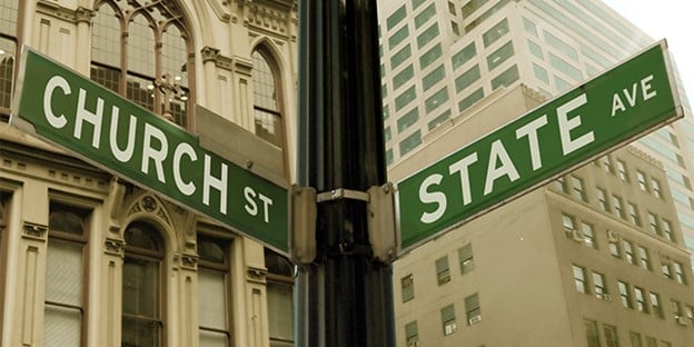 Church State Street Sign