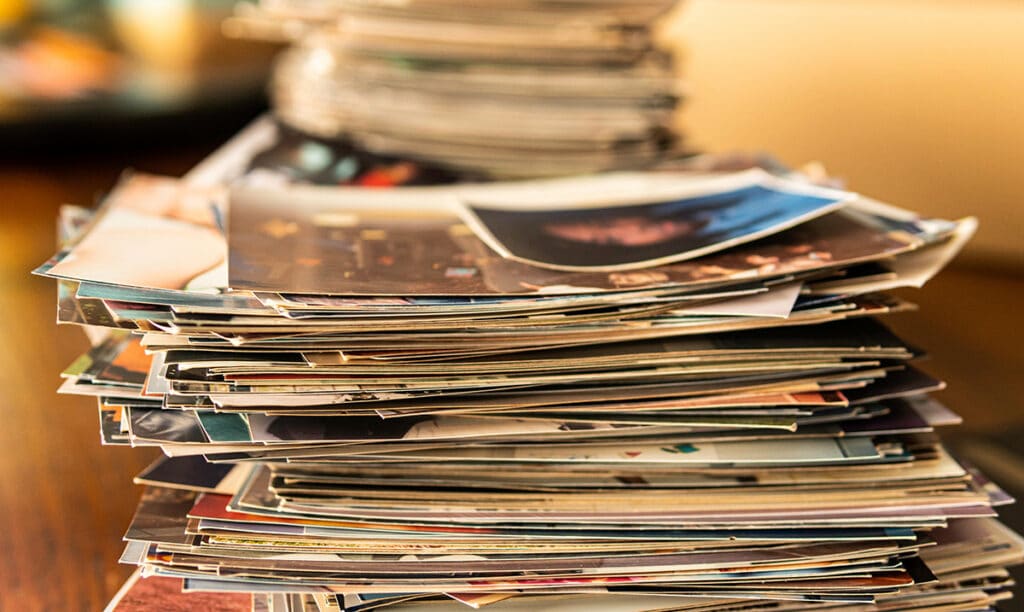 Old Photos in a Pile